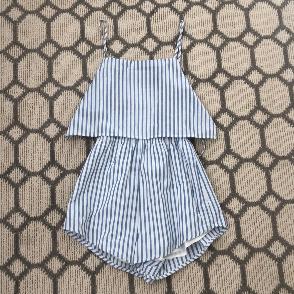 Superdown open back romper